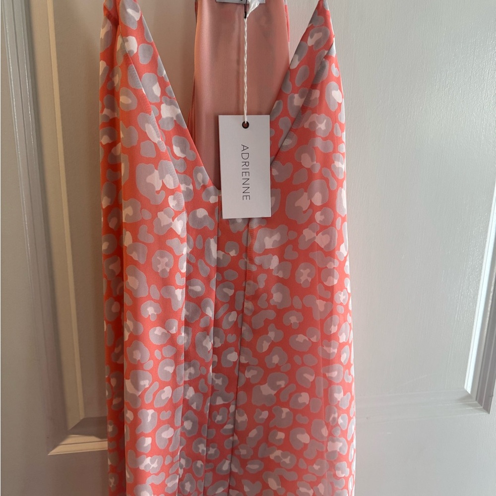 Adrienne Pink and Gray Patterned Top
